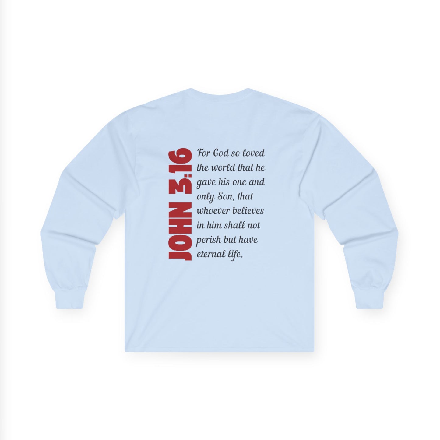 John 3:16 Unisex Ultra Cotton Long Sleeve Tee St. Francis Xavier Medina, Oh