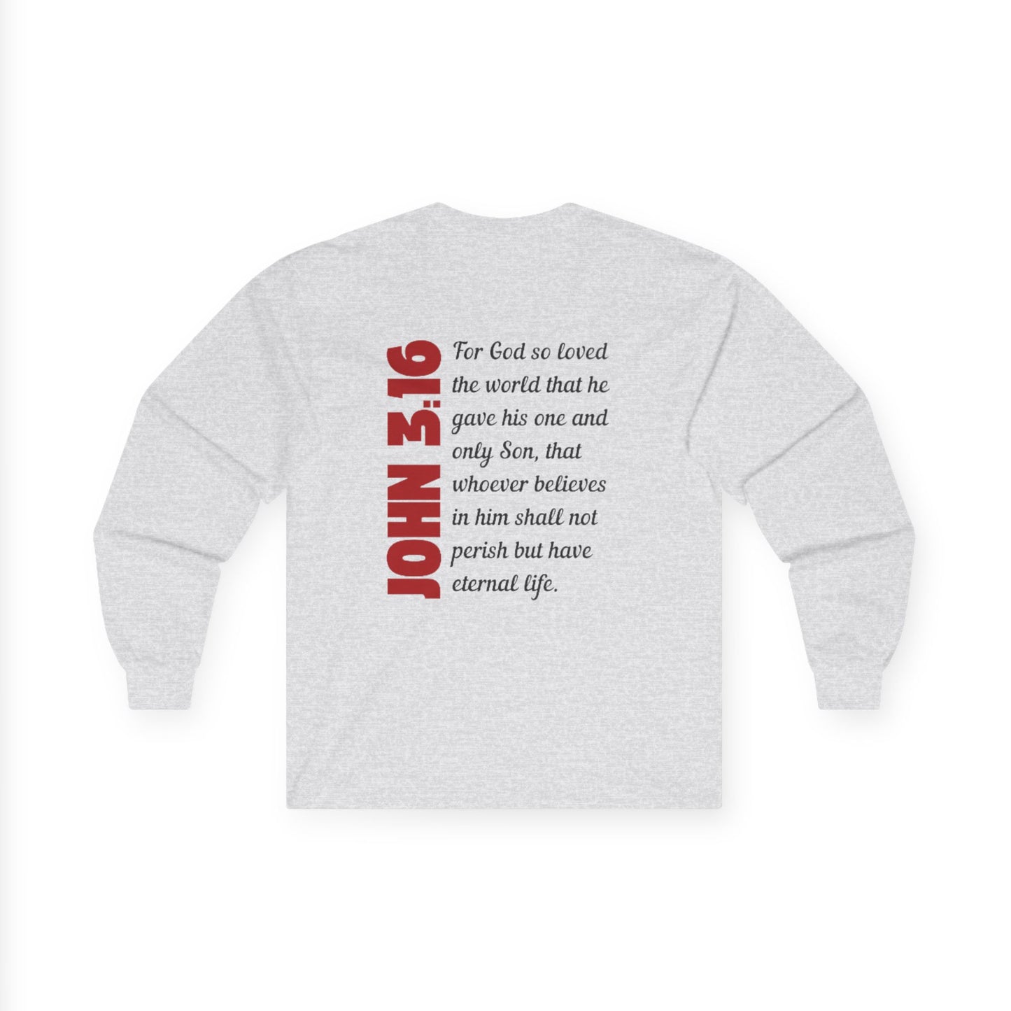 John 3:16 Unisex Ultra Cotton Long Sleeve Tee St. Francis Xavier Medina, Oh