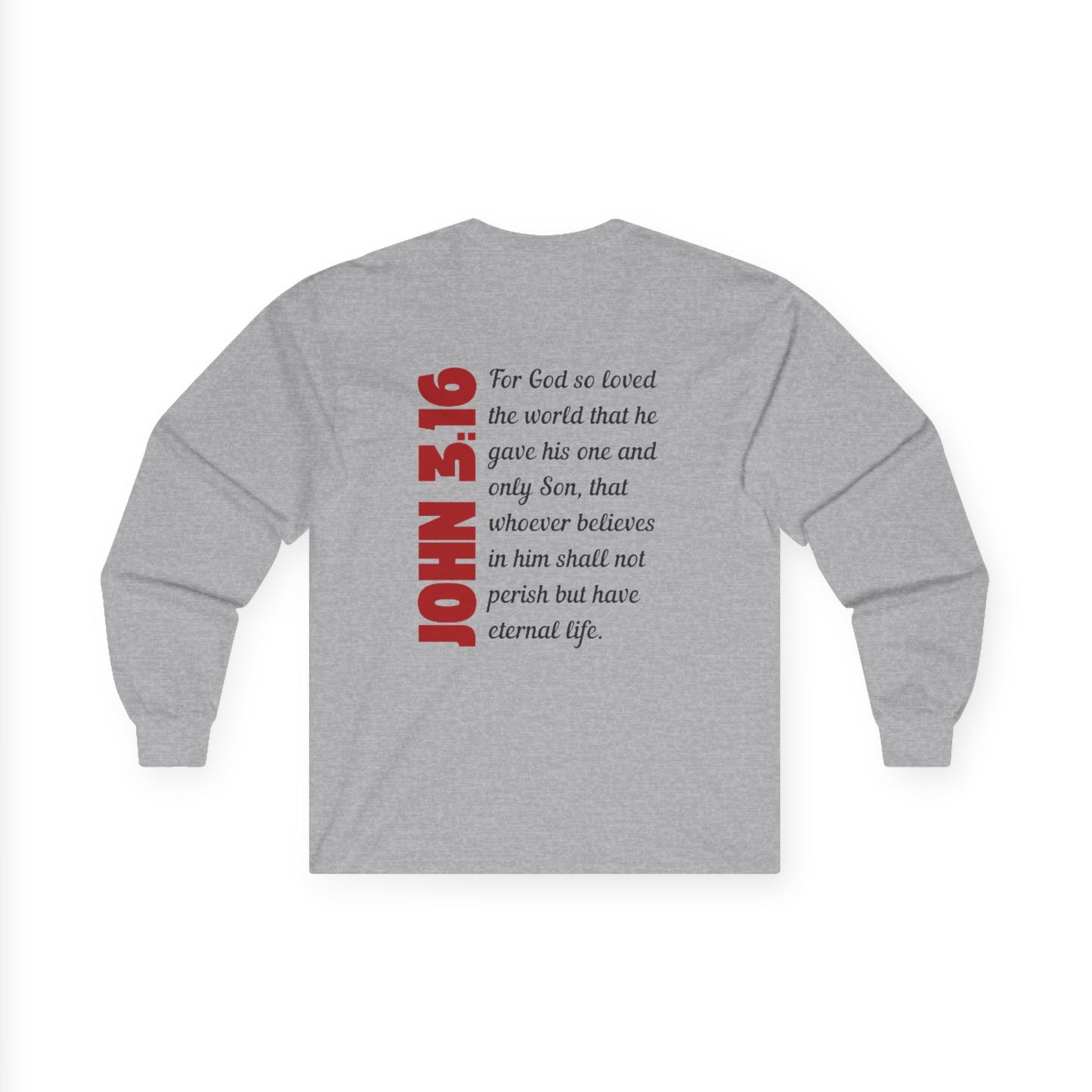 John 3:16 Unisex Ultra Cotton Long Sleeve Tee St. Francis Xavier Medina, Oh
