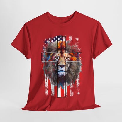 The Lion and the Flag Mens T-Shirt