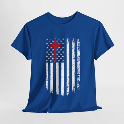 Flag and Cross Men's T-Shirt