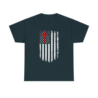 Flag and Cross Men's T-Shirt