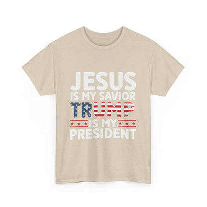 Jesus is my Savior, Trump is my President Men's T-Shirt