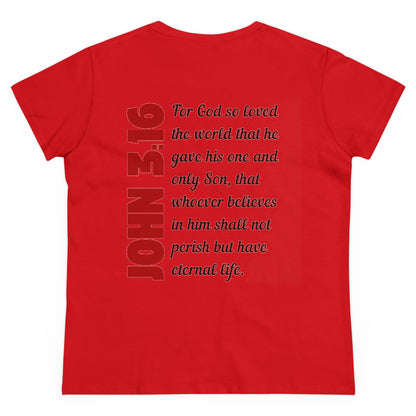 John 3:16 Holy Martyrs Medina Ohio Women's T-Shirt