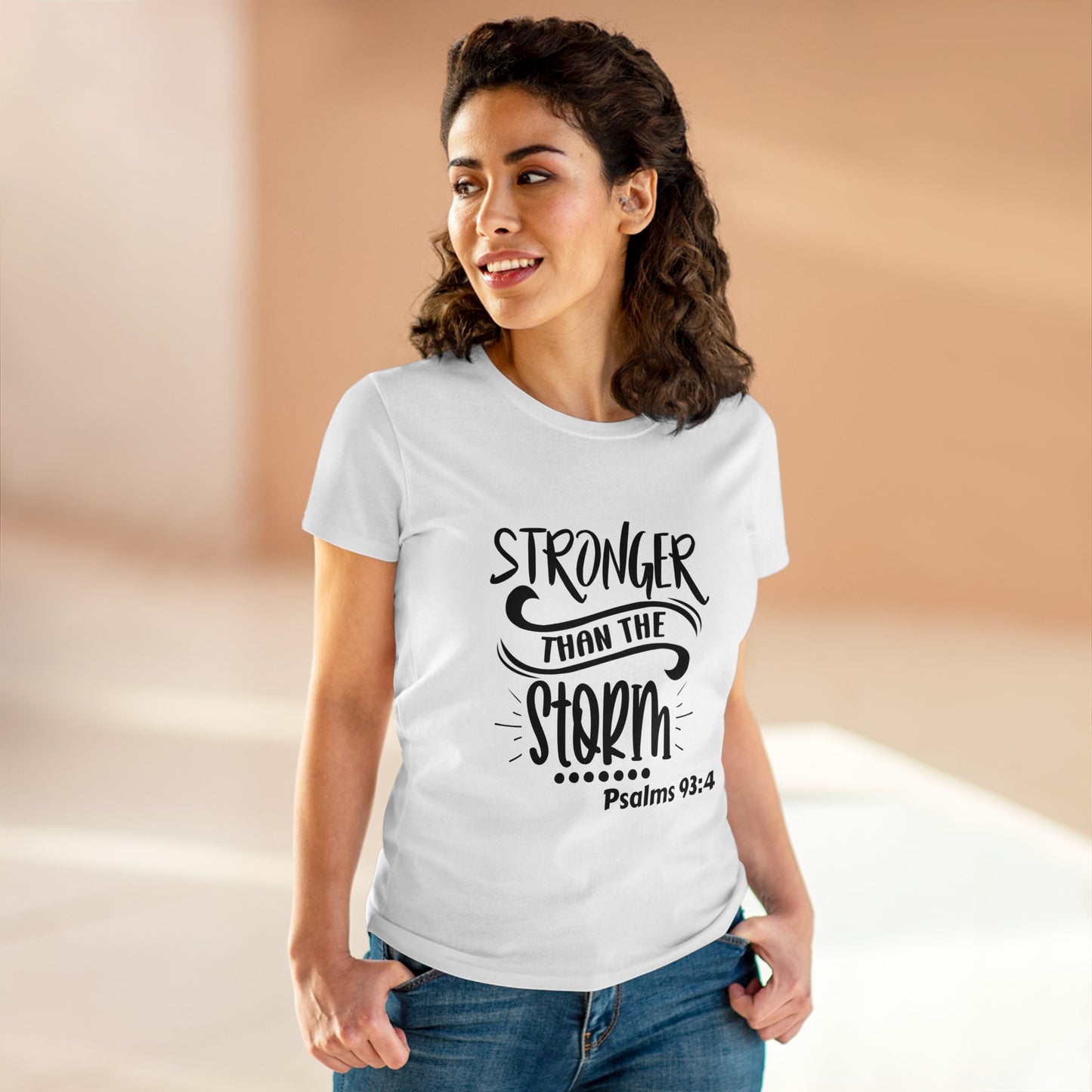 Stronger than the storm Womens T-shirt