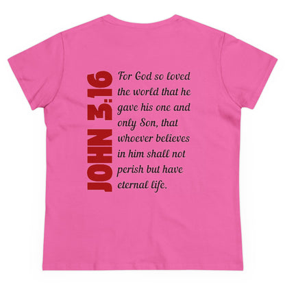 John 3:16 Holy Martyrs Medina Ohio Women's T-Shirt