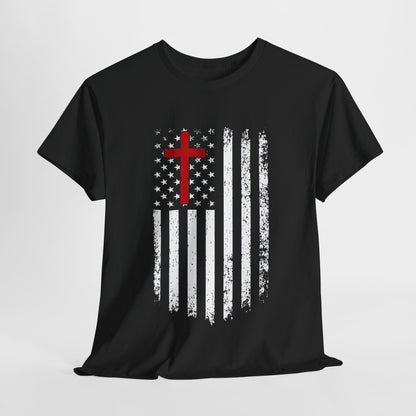 Flag and Cross Men's T-Shirt