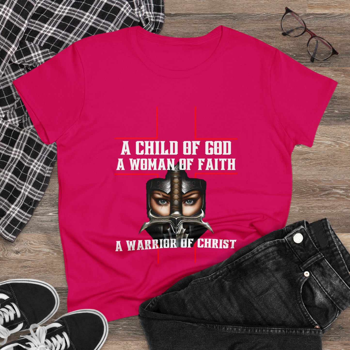 A Woman of Faith & Warrior Women's T-Shirt