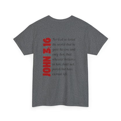 John 3:16 Mens T-Shirt Holy Martyrs Medina Ohio