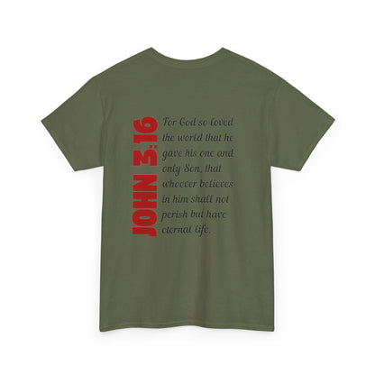 John 3:16 Men's T-Shirt St Francis Xavier Medina Ohio