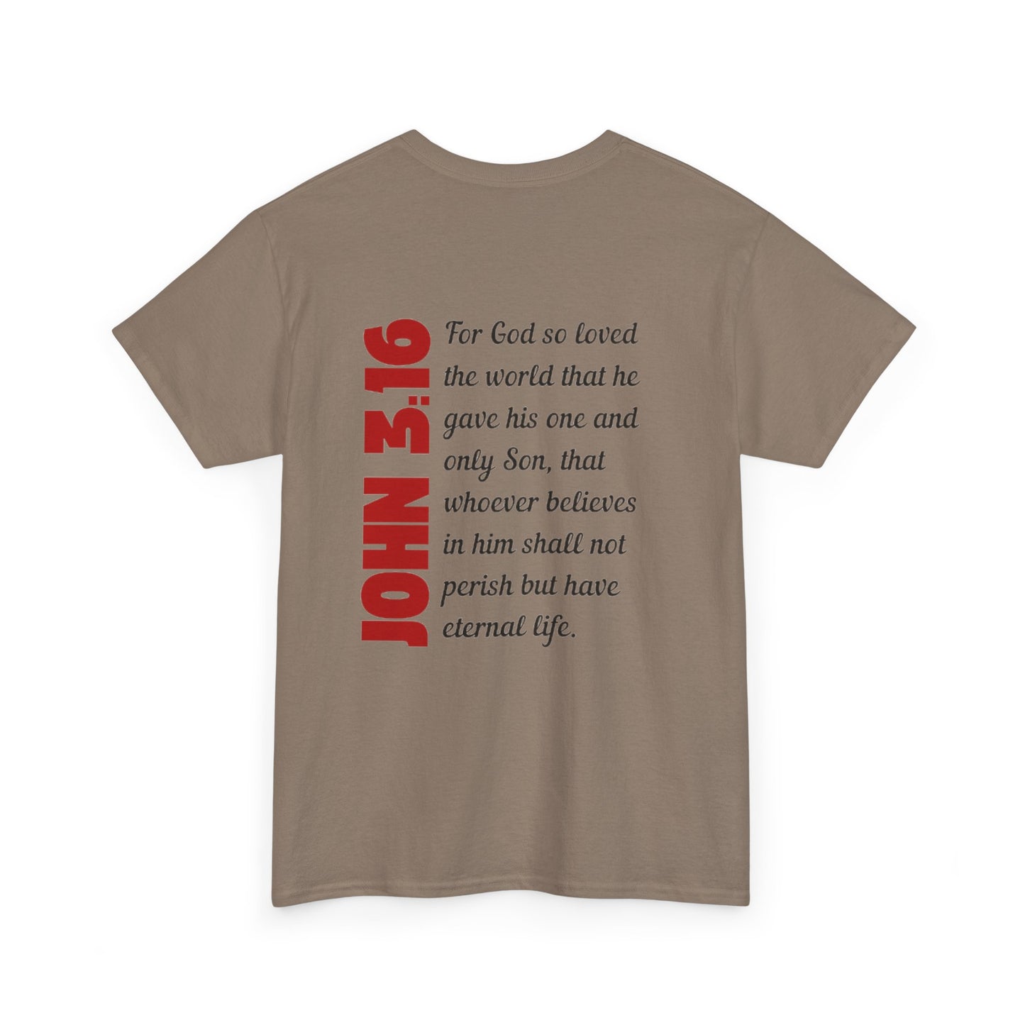 John 3:16 Mens T-Shirt Holy Martyrs Medina Ohio