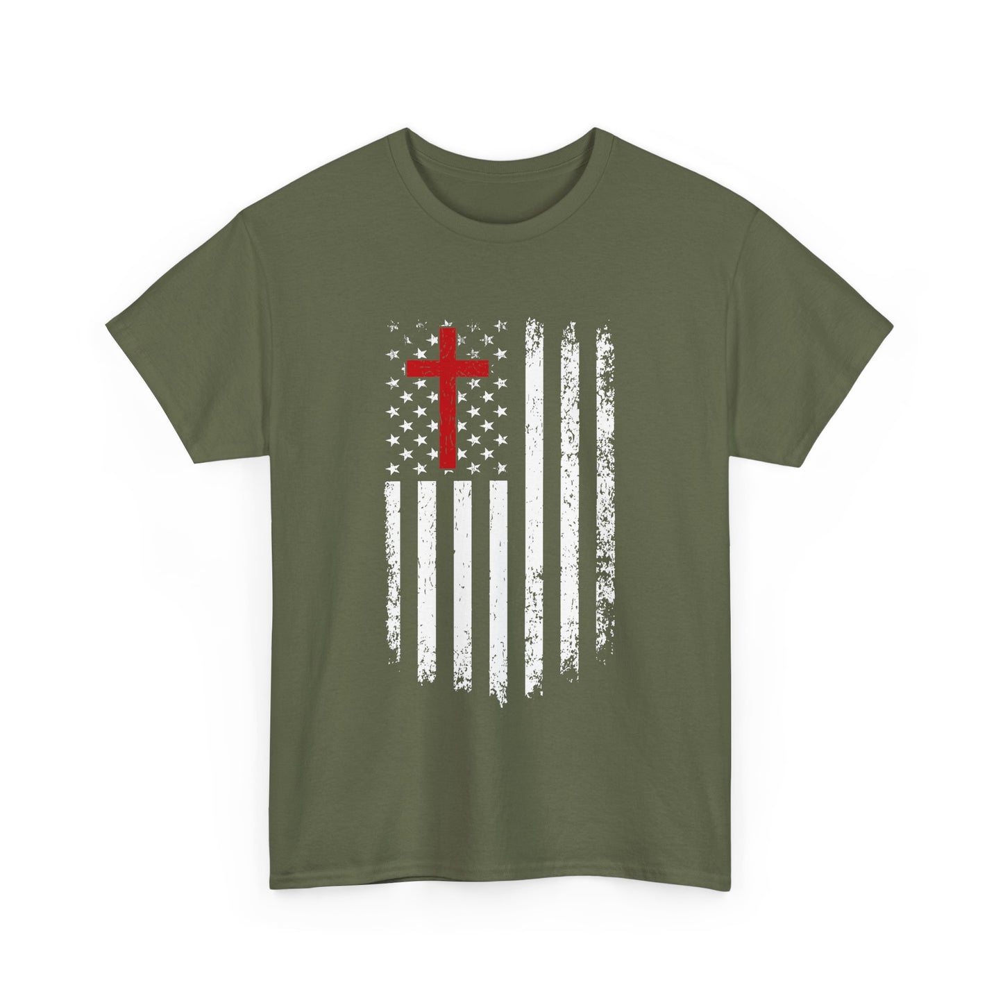 Flag and Cross Men's T-Shirt