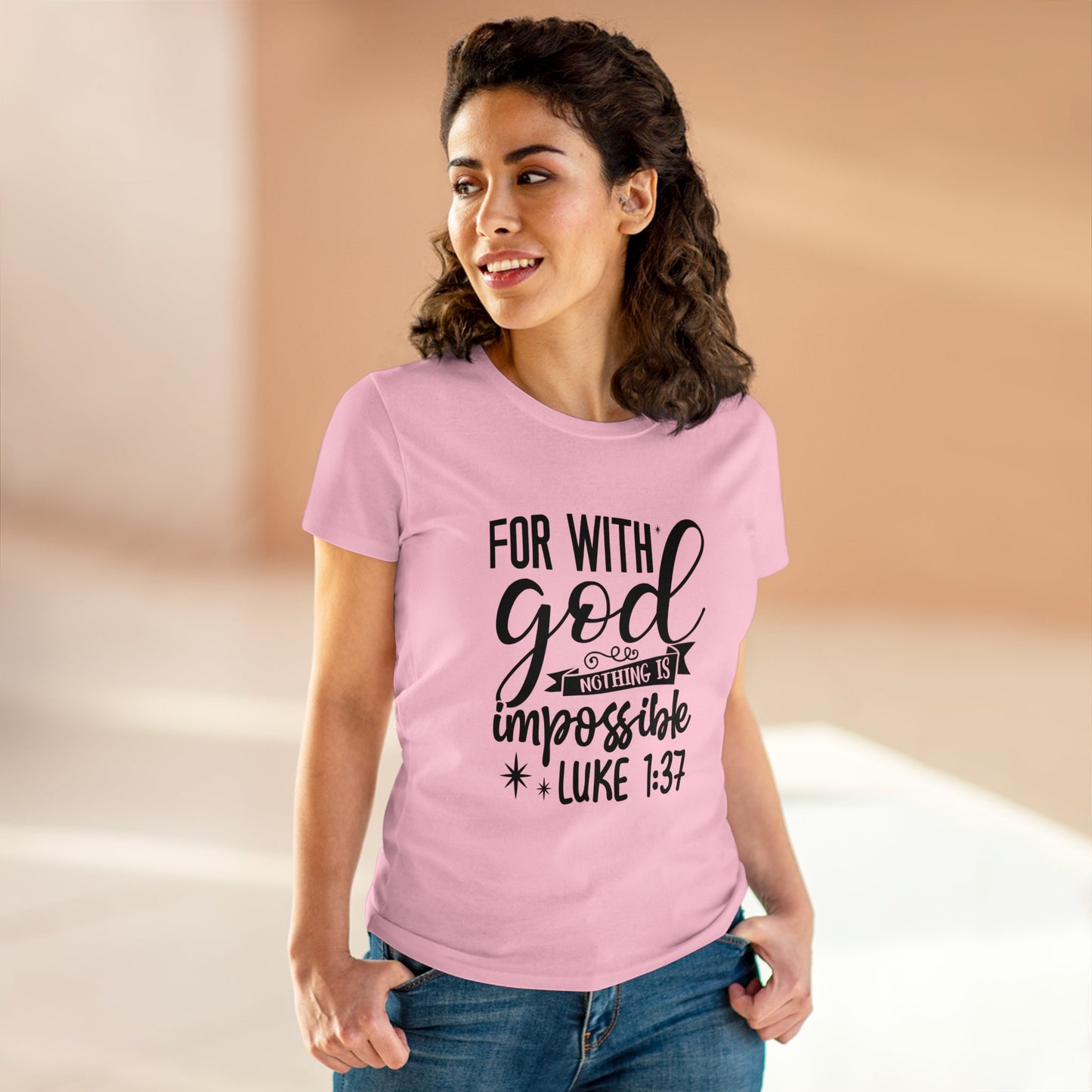 For with God nothing is impossible Women's T-Shirt