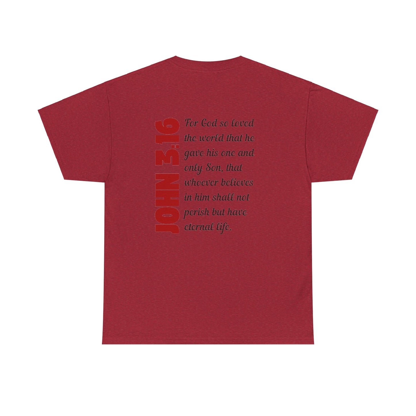 John 3:16 Mens T-Shirt Holy Martyrs Medina Ohio