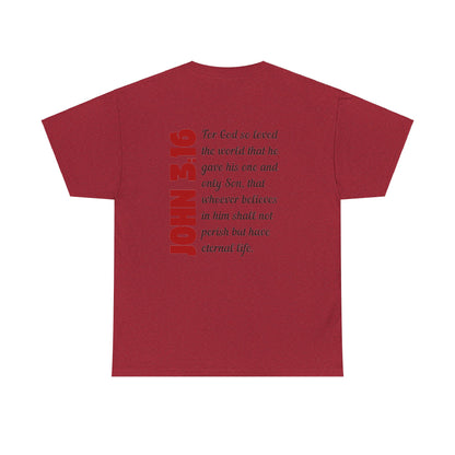 John 3:16 Mens T-Shirt Holy Martyrs Medina Ohio