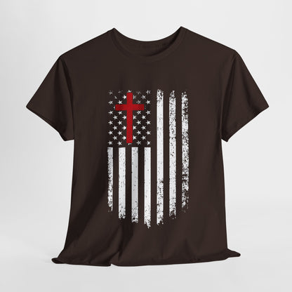 Flag and Cross Men's T-Shirt