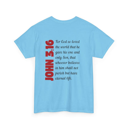 John 3:16 Men's T-Shirt St Francis Xavier Medina Ohio