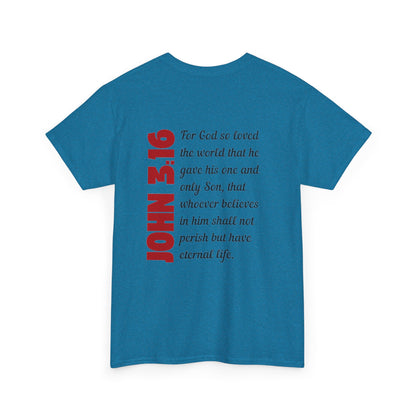 John 3:16 Mens T-Shirt Holy Martyrs Medina Ohio