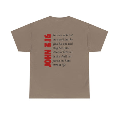 John 3:16 Mens T-Shirt Holy Martyrs Medina Ohio