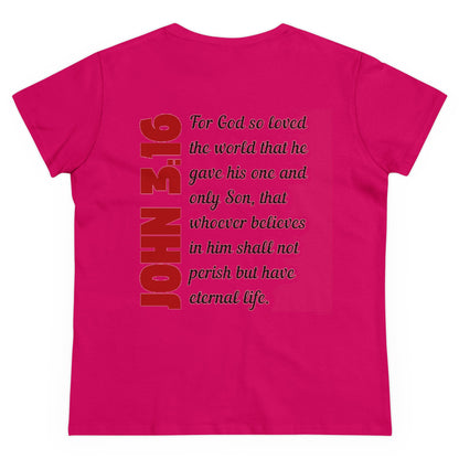 John 3:16 Holy Martyrs Medina Ohio Women's T-Shirt