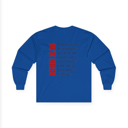 John 3:16 Unisex Ultra Cotton Long Sleeve Tee St. Francis Xavier Medina, Oh