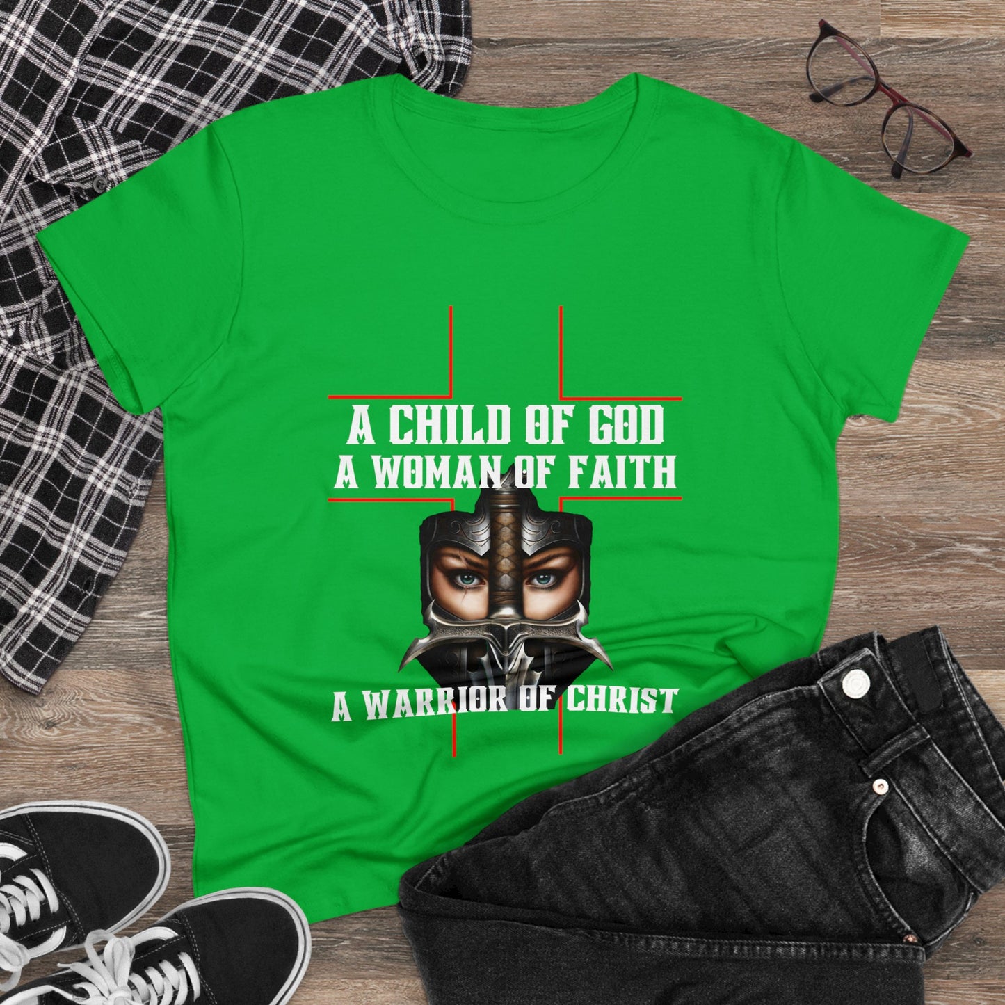 A Woman of Faith & Warrior Women's T-Shirt