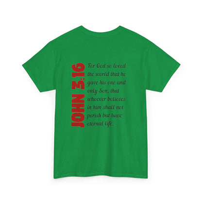 John 3:16 Mens T-Shirt Holy Martyrs Medina Ohio