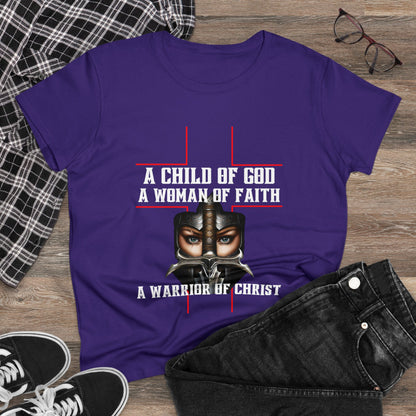 A Woman of Faith & Warrior Women's T-Shirt