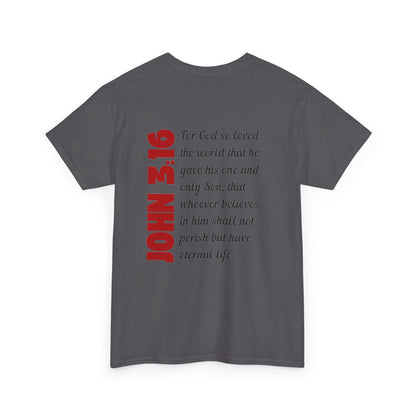 John 3:16 Mens T-Shirt Holy Martyrs Medina Ohio